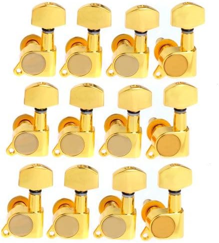 2sets of 12L K-803 Guitar String Tuning Pegs Tuners Machine Heads Gold