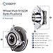 ECCPP Pair of 2 New Complete Front Wheel Hub Bearing Assembly 4 Lugs w/ABS for 2002-2009 Mini Cooper Compatible with 513226