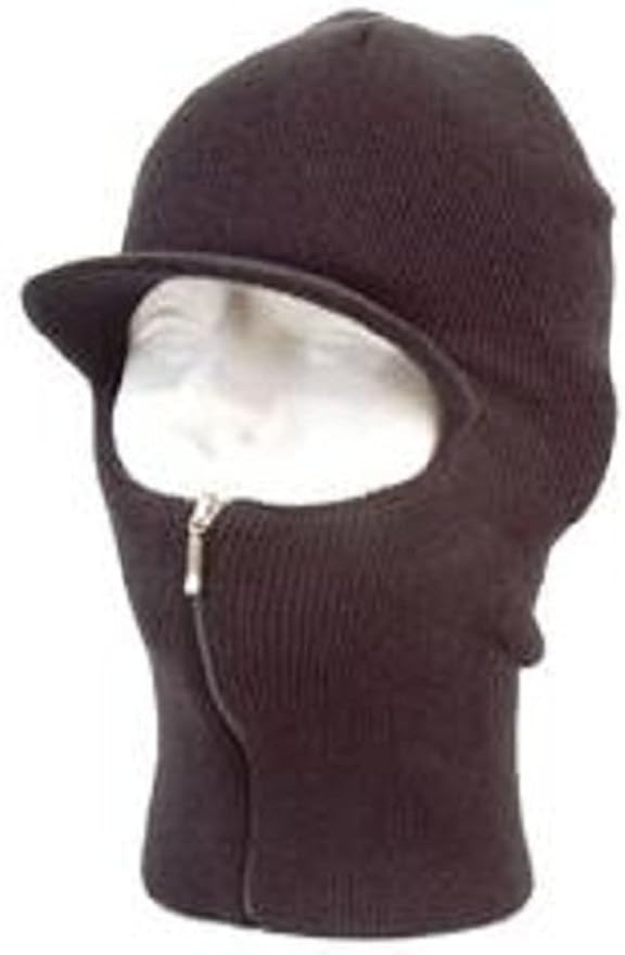 XO Easy Zip Down Knit SKI Visor Face Mask Zipper up