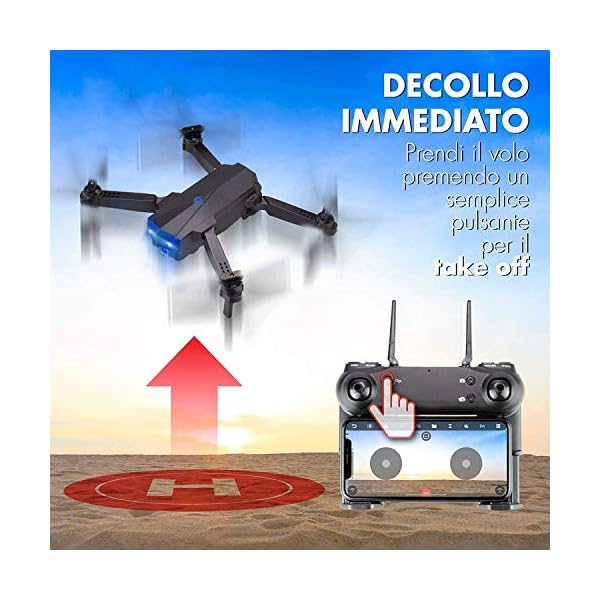 generi Drohne mit Kamera mit hoher Auflösung HD 1080P Live Video Automatische Rückkehr zu Hause, WiFi FPV RC Quadcopter… – Bild 5