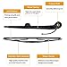 For GM 15232653 Rear Wiper Arm Blade - Fit 2007-2009 Chevy Trailblazer, GMC Envoy - MIKKUPPA Back Windshield Wiper Assembly