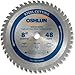 Oshlun SBF-080048 8-Inch 48 Tooth TCG Saw Blade with 5/8-Inch Arbor (Diamond Knockout) for Mild Steel and Ferrous Metals primary