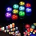Paper Lantern Lights with Remote Control Multicolored Changing Battery Operated LED Lights Submersible Lamps for Christmas New Year Party Decoration (Pack of 10)