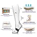 NEWZILL Medical Compression Socks for Women & Men Circulation 20-30 mmHg, Best for Running Athletic Hiking Travel Flight Nurses (White, L/XL)