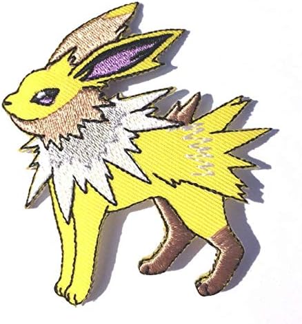 JOLTEON Pokemon Go 3" Embroidered Sew/Iron-on Patch Lightning Pokémon Applique Badge