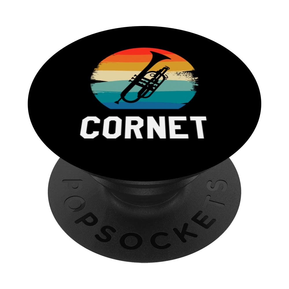 Retro Vintage Classic Cornet Player Instrument PopSockets Swappable PopGrip