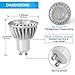 SHINE HAI GU10 Led Light Bulbs 50W Equivalent, 100% Aluminum Reflector 5000K Daylight White, 40 Degree Beam Angle, CRI>85, Non-Dimmable, Pack of 12