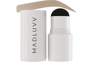 MADLUVV Brow Stamp Refill* - Color Stamp for Brows & Root Touch Up for Women & Men, Instantly Conceal Hair Loss, Grey Hair, Thinning Hair with Stain-Proof/Smudge-Proof Powder Formula (Taupe)