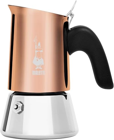Bialetti New Venus 2 Cups Copper Stainless Steel Induction Not Suitable