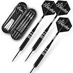 22/23/24 Gram Professional Steel Tip Darts Set with 2BA Aluminum Shafts and Good Flights Professional Metal Dart Tips Set