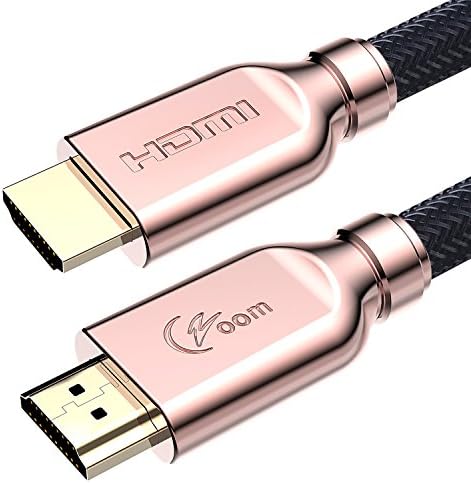 4K HDMI Cable 3 Feet - Ultra High Speed 18Gbps HDMI 2.0 Cable - 28AWG Braided HDMI Cord - Gold Plated Connectors - Supports 4K 60Hz HDR UHD 4:4:4, 1080p, 3D, HDCP 2.2, Ethernet - Audio Return