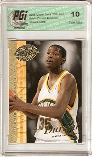 Amazon Kevin Durant 2007 08 Upper Deck 20th Rookie Card PGI 10 