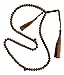 Exotic Schoutenia Wood Tasbih - 8mm Beads with 2 Matching Tassels & 9-Bead Counter Muslim Prayer Beads