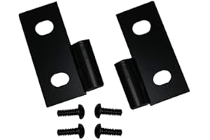Rugged Ridge Door Hinge Brackets for Jeep CJ/Wrangler YJ/TJ | Steel, Black | 11202.03 | Fits 1976-1986 Jeep CJ; 1987-2006 Jeep Wrangler YJ/TJ