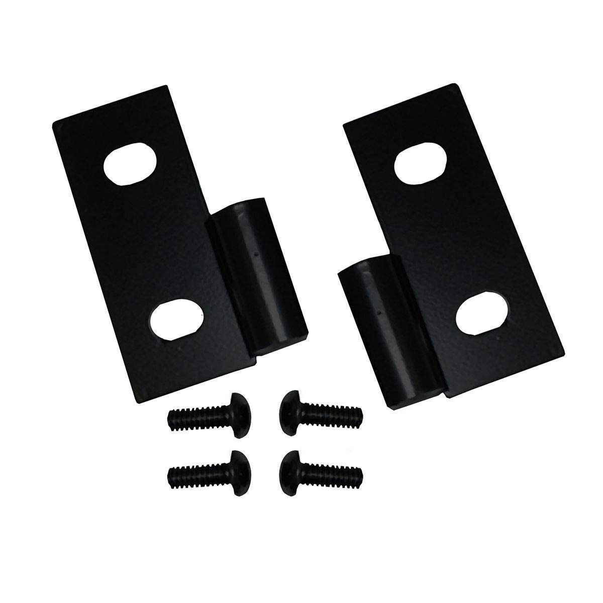 Photo 1 of Rugged Ridge Door Hinge Brackets for Jeep CJ/Wrangler YJ/TJ | Steel, Black | 11202.03 | Fits 1976-1986 Jeep CJ; 1987-2006 Jeep Wrangler YJ/TJ