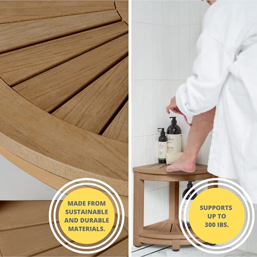 Corner Bench Shower Stool for Shaving Legs Waterproof Shower Stools