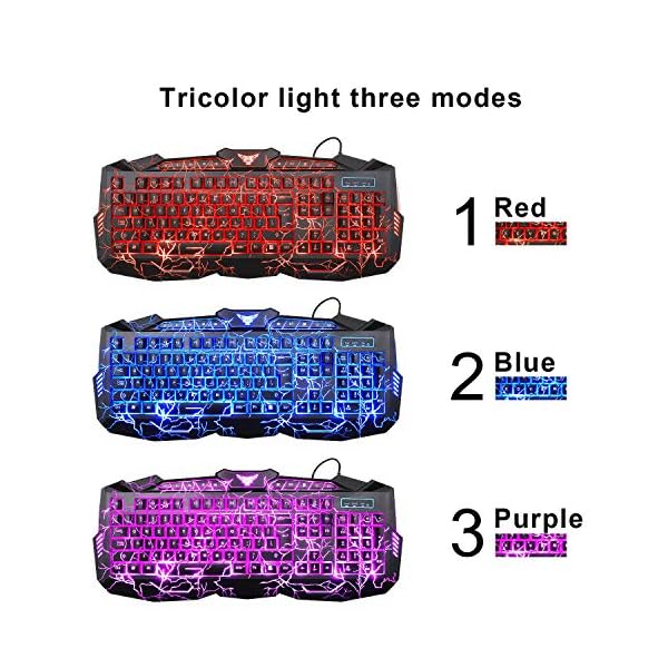 Gaming-keyboard-and-Mouse-Set-UK-Layout-3-Colors-LED-Backlit-Keyboard-and-Wired-Mouse-for-PC-Computer-Gamer-included-Gaming-Mouse-Mat Gaming keyboard and Mouse Set UK Layout 3 Colors LED Backlit Keyboard and Wired Mouse for PC &Computer Gamer, included Gaming Mouse Mat