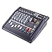 AW 6 Channel Professional Powered Mixer with USB Slot Power Mixing 110V