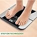 Smart Weigh Precision Body Fat Weight Scale with Tempered Glass Platform, Eight (Adult) User Recognition, 440 lb Weight Capacity, Measures Weight, Body Fat, Water, and Muscle Mass