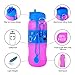 Collapsible Water Bottle ,INTOLIVES 22oz Unbreakable Silicone Foldable Sport Bottles with Leak-proof Caps,BPA Free,FDA Approved, for Outdoor Sports. 2 Bottle Coats for Changing