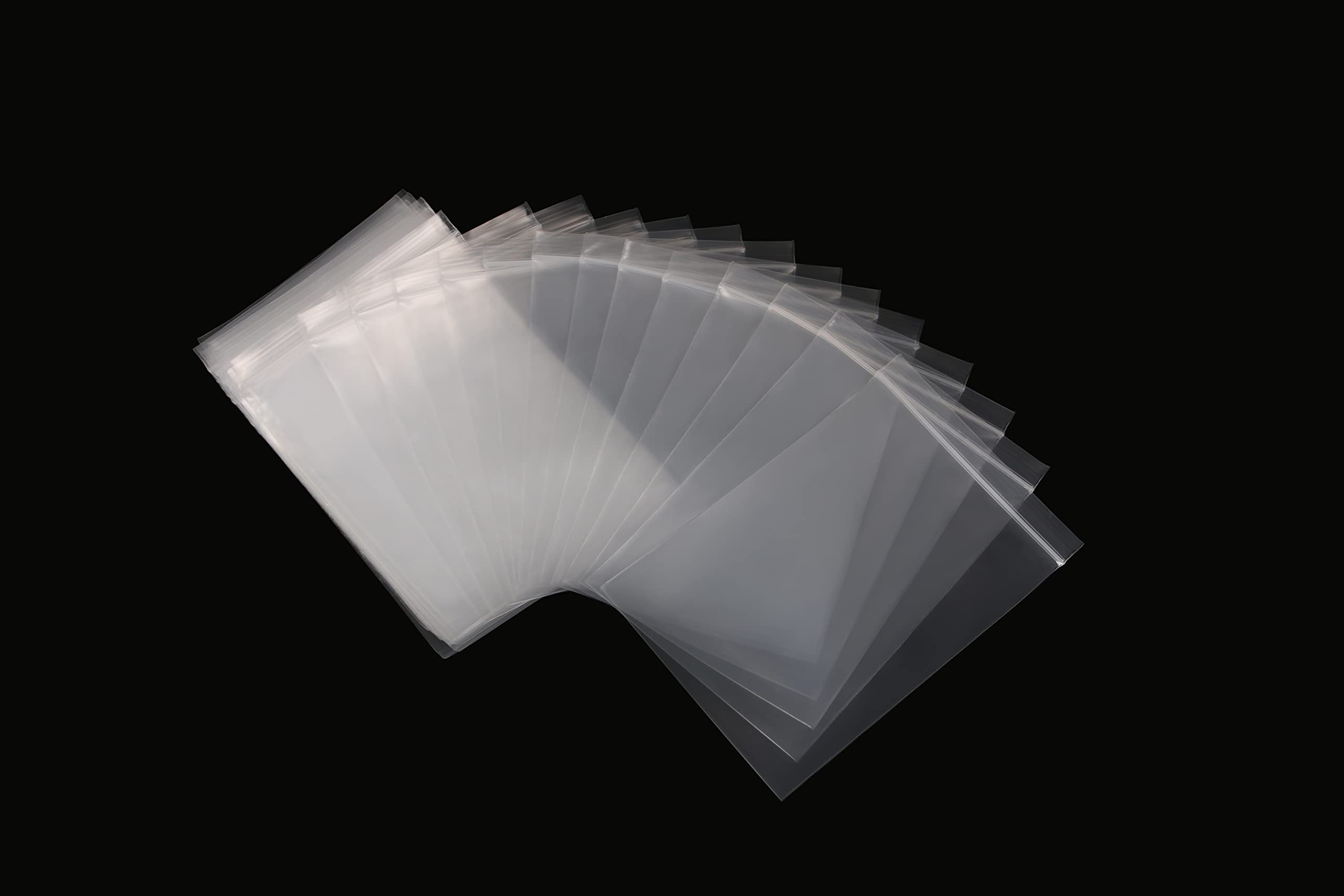 Photo 1 of 100pcs Plastic Bags, 5 x 7 inch 2 mil Jewelry Bags, Clear Small Zip Bag, Resealable Zip Bag for Small Business, Storage, Candy