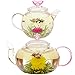 Teabloom Rose Flowering Tea – 12 Hand Tied Blooming Tea Flowers – 36 Steeps, Makes 250 Cups – Romantic Rose Tea Gift Set for Tea Lovers