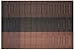 Famibay Bamboo PVC Weave Placemats Non-Slip Kitchen Table Mats Set of 4-30x45 cm (Brown)