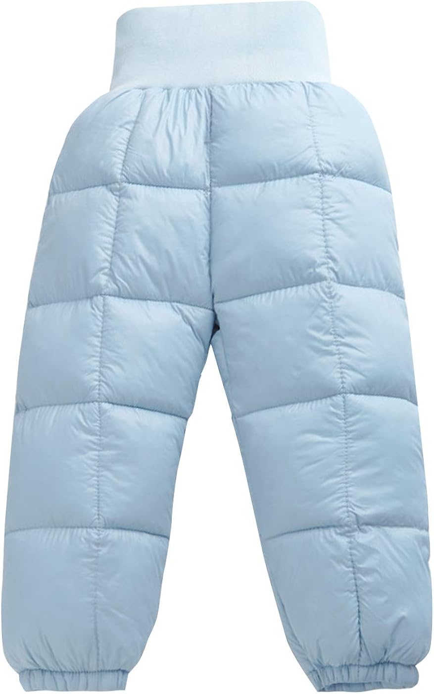 Happy Cherry Baby Girls Warm Snow Pants Soft Compact Pants Winter Down Trousers Skiing Pants