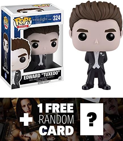 Edward Cullen (Tuxedo): Funko POP! x The Twilight Saga Vinyl Figure + 1 FREE Official Twilight Trading Card Bundle (097660)