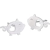ONLYJUMP Cute Pig Earrings for Women Funny Animal Little Piggy Stud Earrings Jewelry