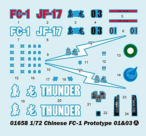 Trumpeter 1:72 - Chinese FC-1 Prototype 01 & 03, Various - Image 5