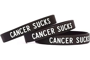 SAYITBANDS Cancer Sucks Wristband Set (from 2 to 100 Bands)