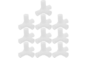 DECHOUS 10pcs Closet Rod Joint Four Way - Plastic Connector Pipe Fitting for 12mm Inner Diameter Shoe Rack Organizer Dryer Wa