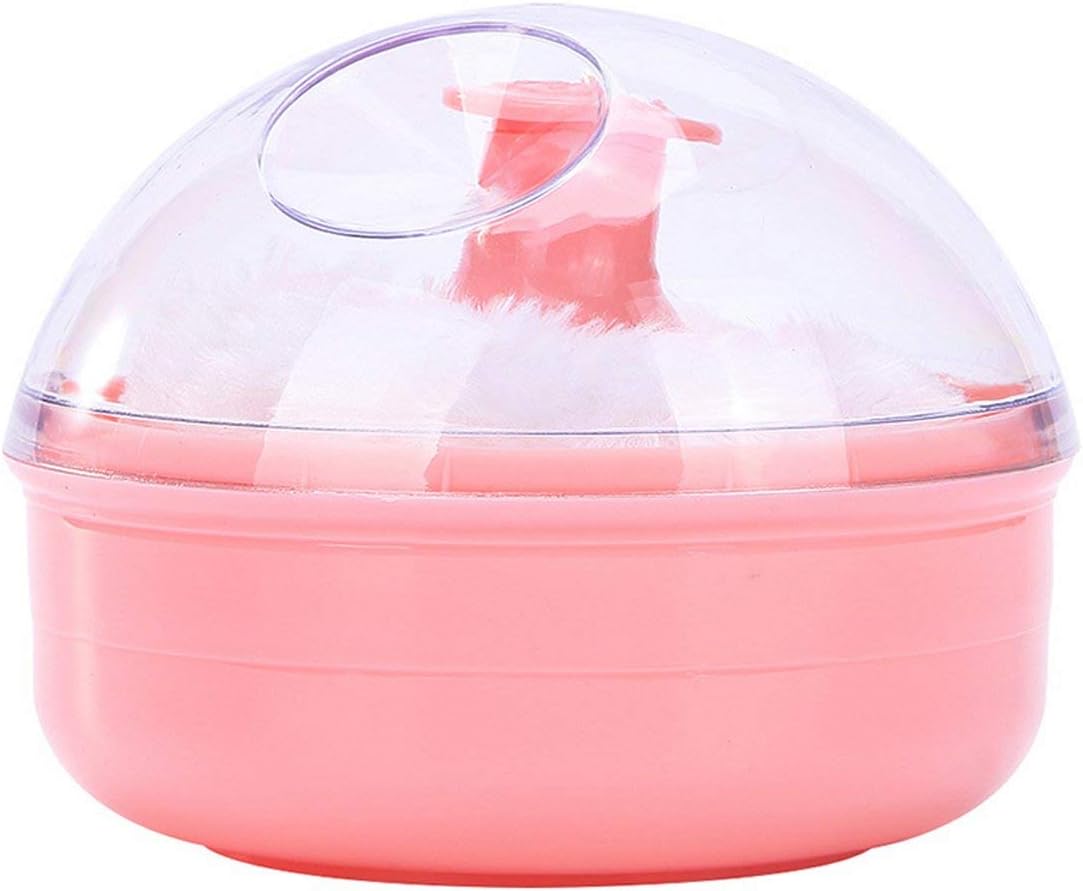 Powder Puff Portable Baby Kid's Soft Body Talcum Powder Puff Sponge + Box Case Container Useful