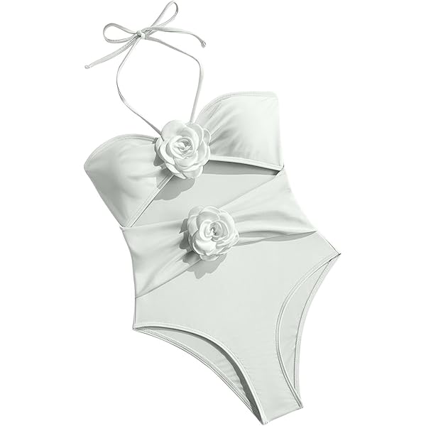 ワンピース Roberto White ROBERTO CAVALLI White One Piece One Shoulder Swimsuit- S at