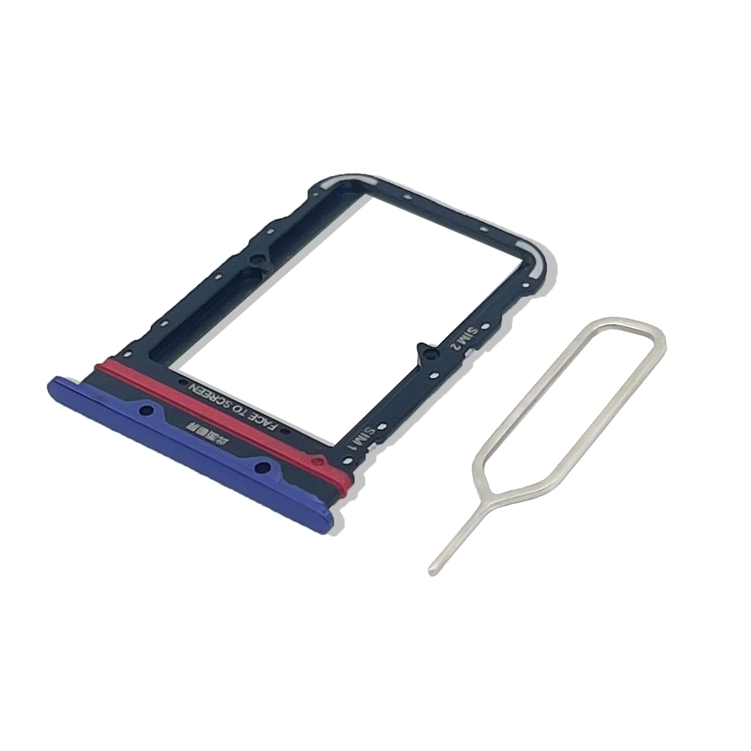 Eonpam Original DUAL SIM Card Slot Tray Holder Replacement for (Xiaomi Mi Note 10/Note 10 Pro/Note 10 Lite) Incl SIM Pin (Purple)