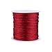 Nylon Macrame Cord, 0.8mm x 100M, Wine Red, Chinese Knotting Thread for DIY Jewelry Making, Bracelets