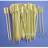 JapanBargain 200pcs Paddle Style Teppo Gushi BBQ Bamboo Skewers 7 inch