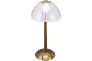 GYZOUKA Industrial LED Table Lamp USB Rechargeable Stepless Dimming Bedside Lamp Touch Sensor Dimmable with 3 Light Levels fo