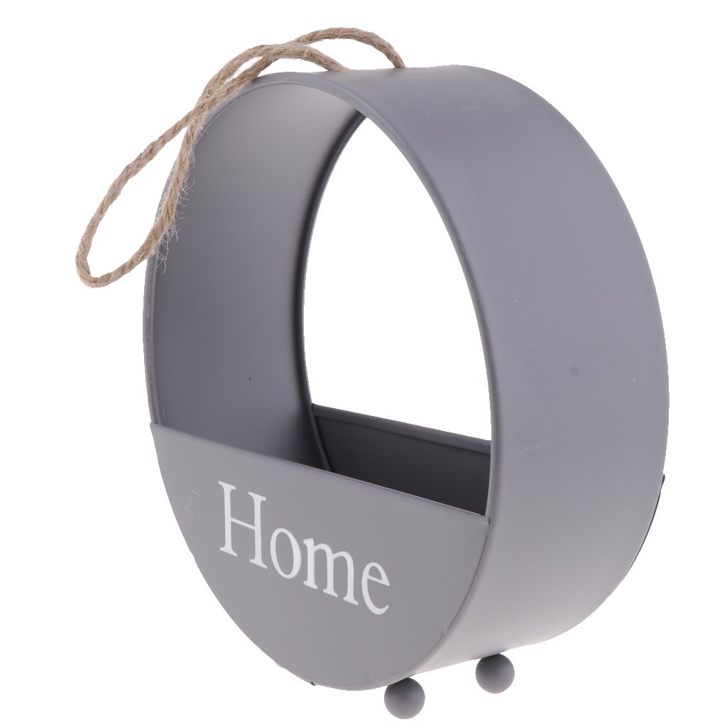 F Fityle Maceta De Hierro Antiguo Colgar En La Pared Canasta De Flores