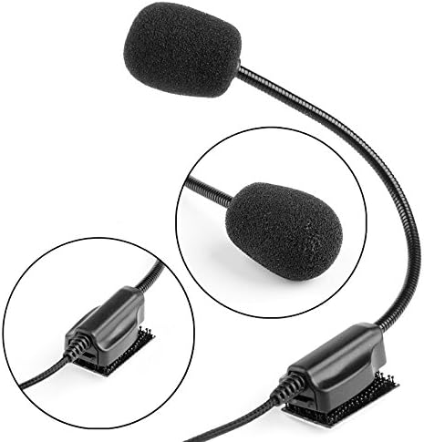 LIYUDL 2Pin Helmet Motorcycle Race Two Way Radio Headset Microphone For Kenwood Baofeng