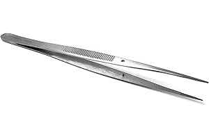 Multi-Use Tweezers with Precision Serrated Tips Stainless Steel Forceps to Use for Watch & Jewellery Repairs, DIY Craft, Elec