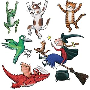 The Room On A Broom Character Set self adhesive wall art Print Poster ...