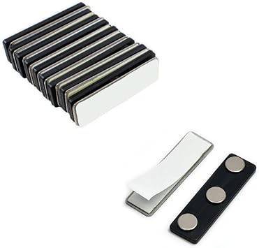 Amazon Com Bulk Name Magnet Holders Packs Of 10 25 50 And 100 Adhesive Backing Magnetic Name Badge Fasteners Sets Of Name Magnets Name Badge Backing 904 Custom 10 Office Products
