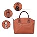 Hynes Victory Woven Pattern Large Tote Bags Handbags for Women, Brown2