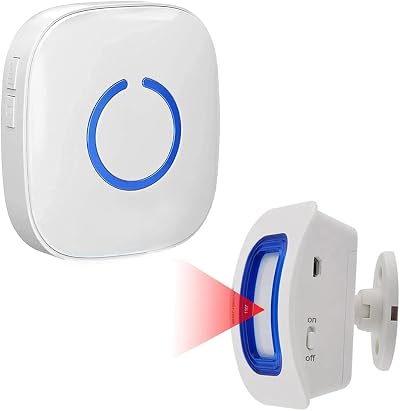 Wireless Motion Sensor Alarm Receiver Pager Fall Prevention Elderly Dementia