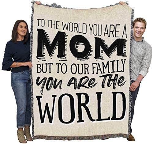 Cotton Woven Blanket for Mom