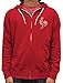 Sriracha Hot Chili Sauce Bottle Label Mens Red Zip-up Hoodie