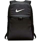 NIKE Brasilia XLarge Backpack 9.0, Black/Black/White, Misc