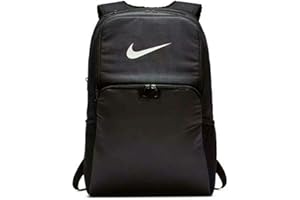 NIKE Brasilia XLarge Backpack 9.0, Black/Black/White, Misc